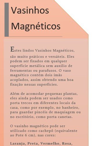 VASO MAGN?TICO MARROM